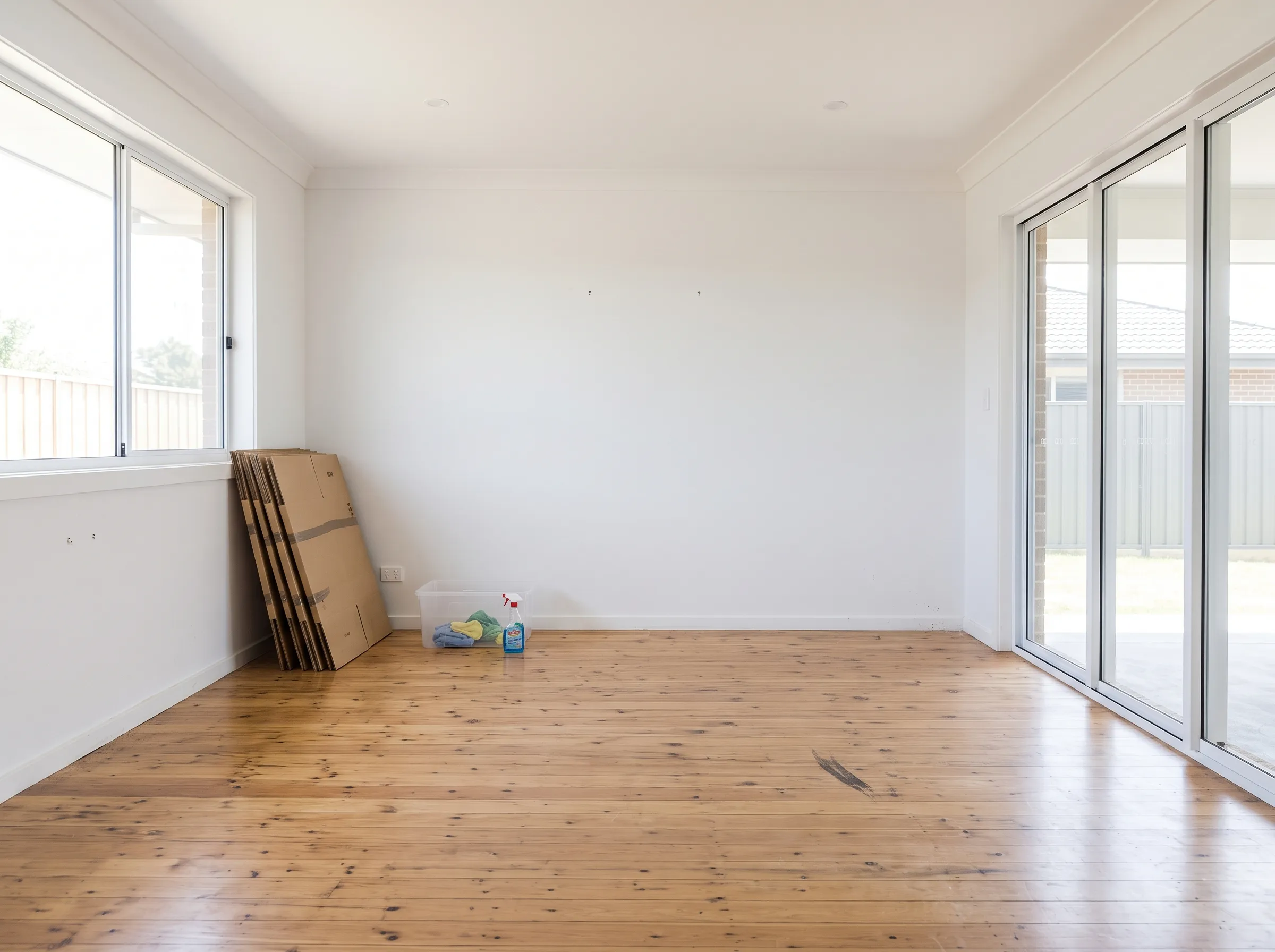 Empty room on moving-out day